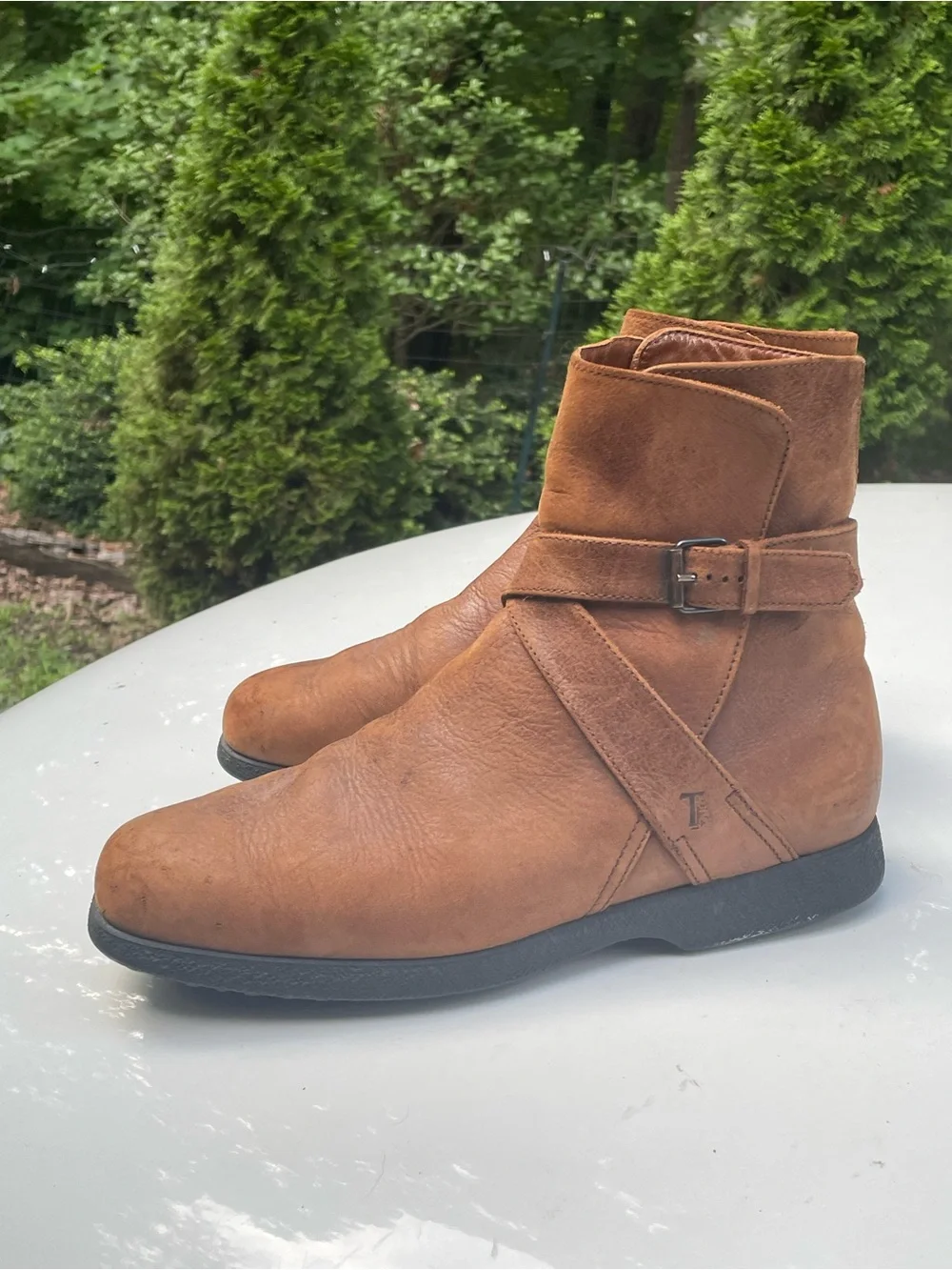 Tod’s Brown Leather Men’s Casual Boots Size 9.5